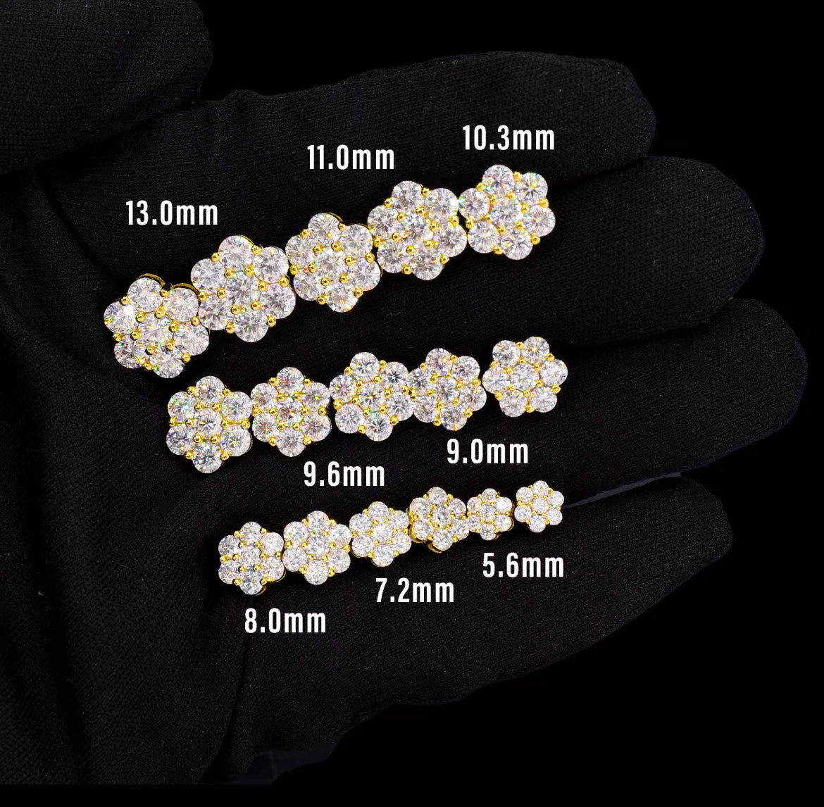 DIAMOND BLOOM STUDS