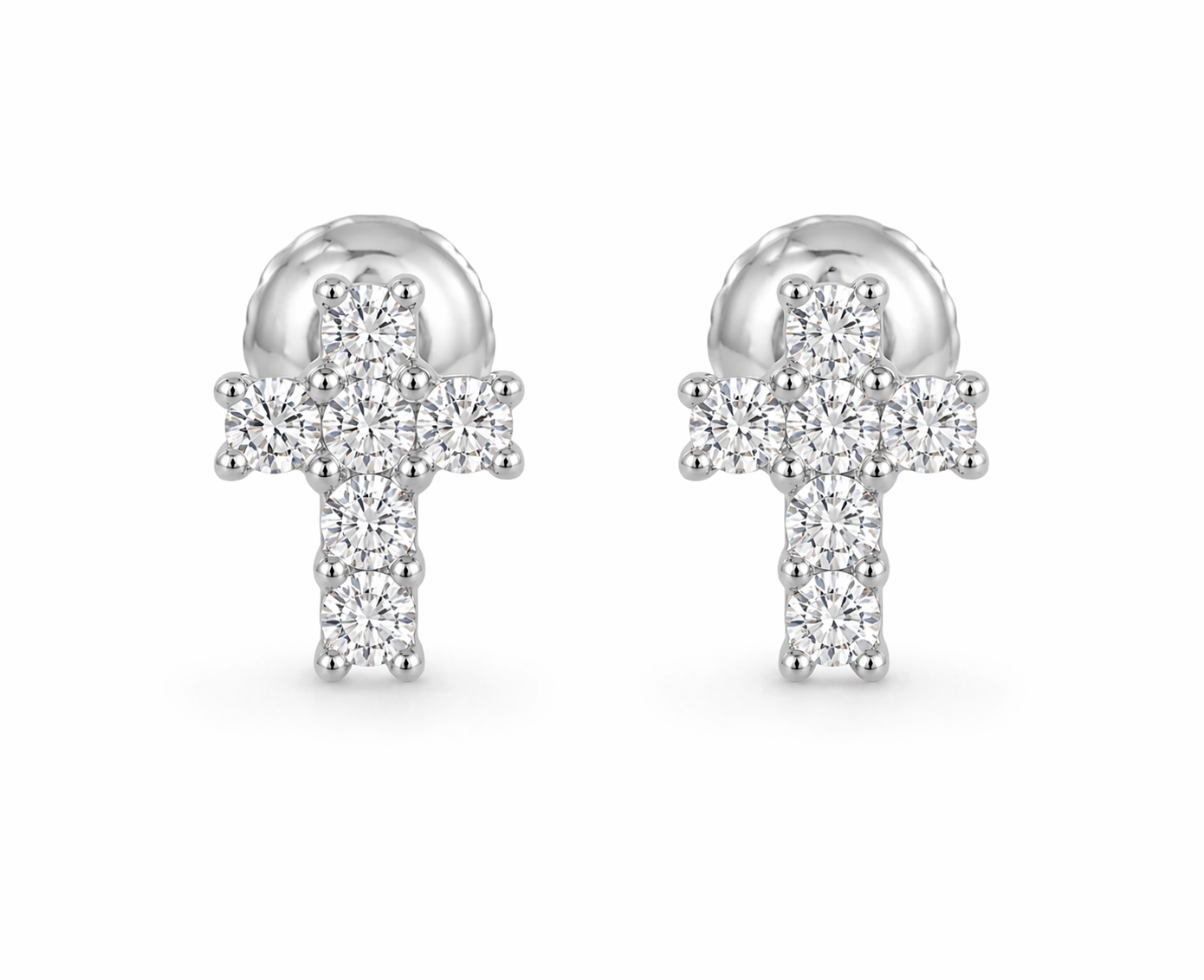 LUMIÈRE CROSS STUDS